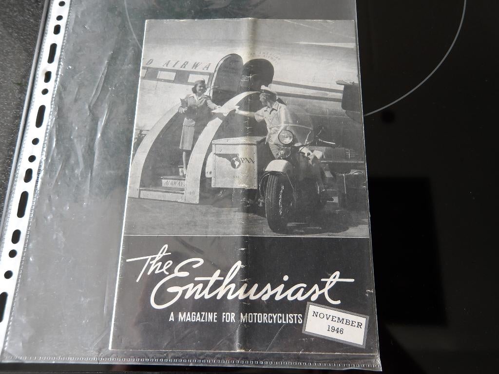 Harley Davidson The Enthusiast Nov 1946, Verzenden, Harley-Davidson of Buell