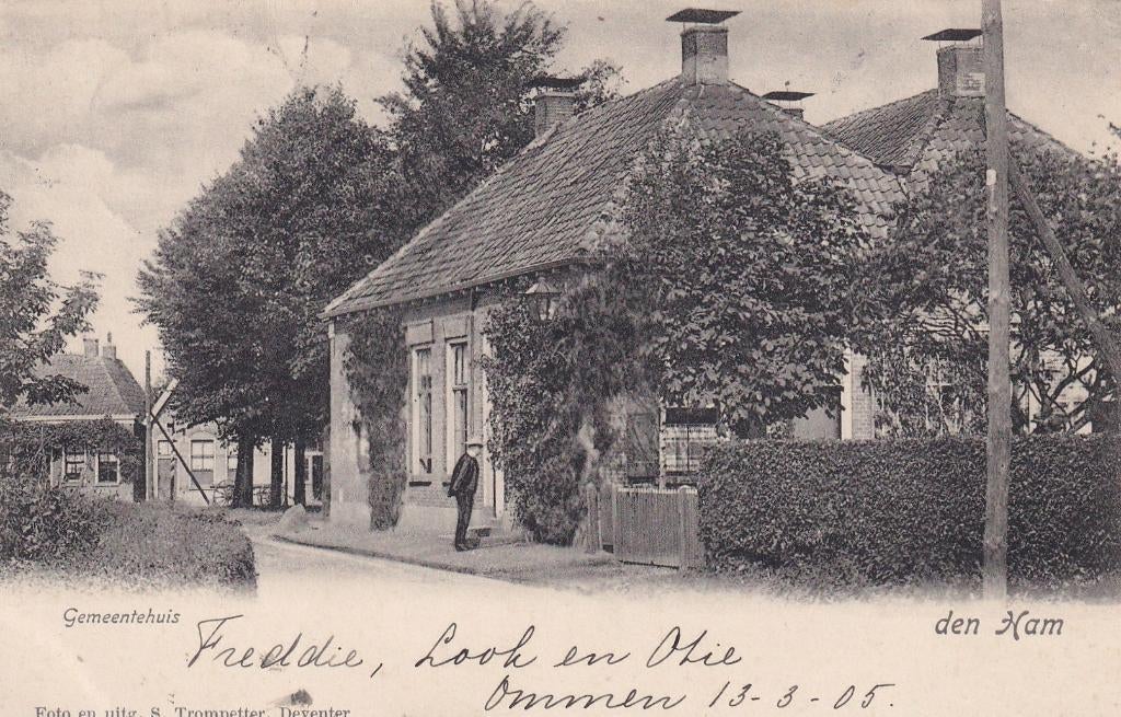 Den Ham, 1905., Verzenden, Voor 1920, Gelopen, Overijssel