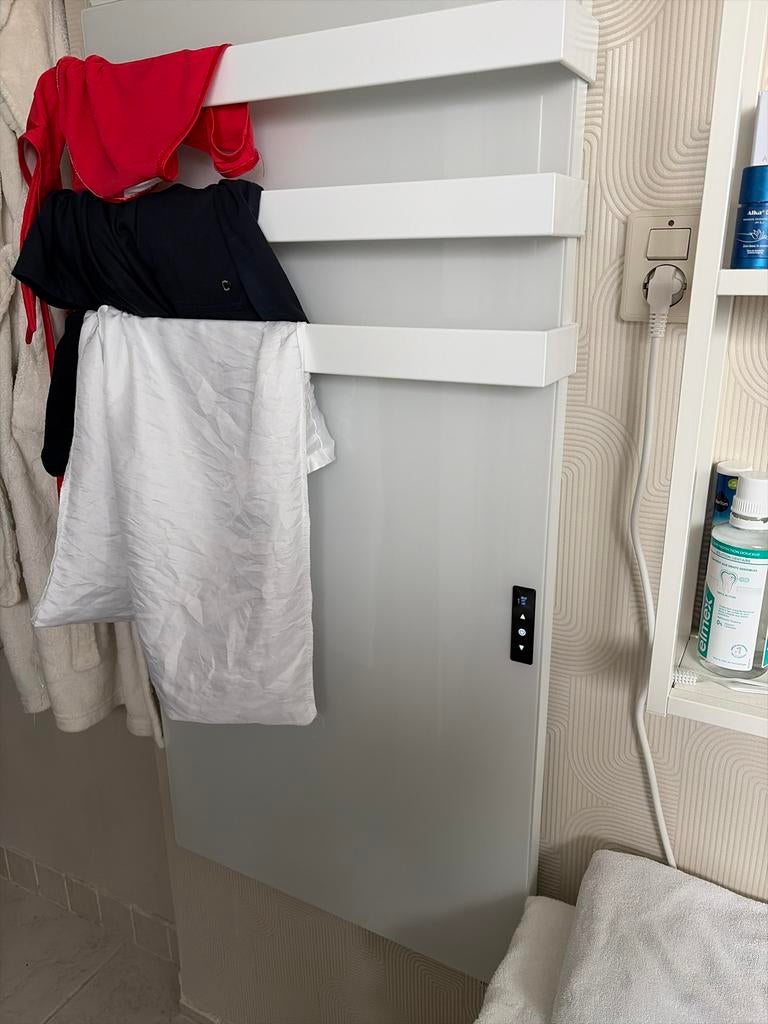Hybride infrarood paneel 1200W badkamer elektrische radiator, Doe-het-zelf en Verbouw, Verwarming en Radiatoren, Zo goed als nieuw