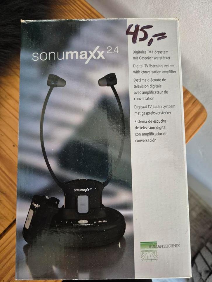 Sonumaxx 2.4 Digitaal TV Luister Systeem - Werkt Perfect, Audio, Tv en Foto, Overige Audio, Tv en Foto, Gebruikt, Ophalen of Verzenden
