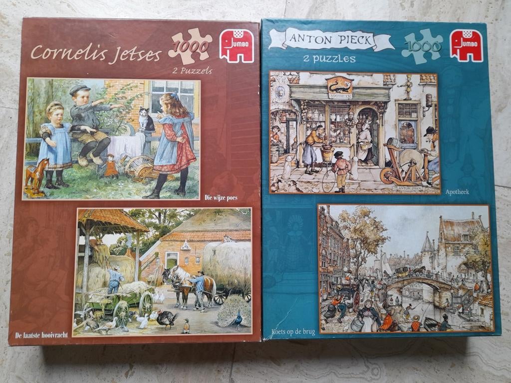 Jetses/A Pieck, Ophalen of Verzenden, 500 t/m 1500 stukjes, Zo goed als nieuw