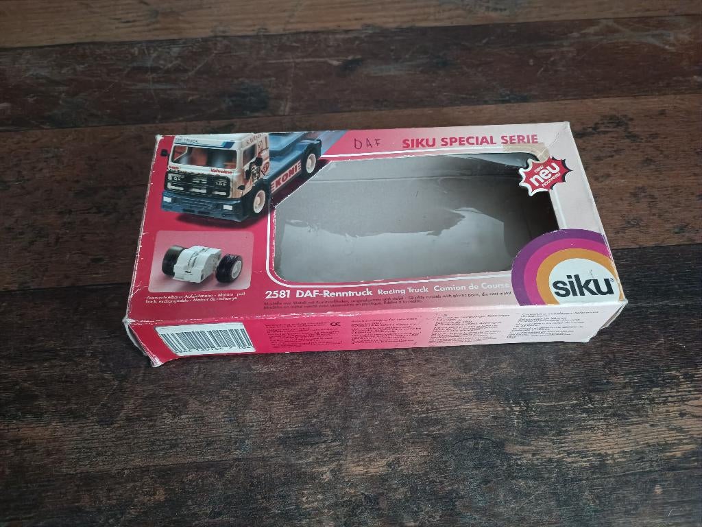 Miniature Siku 1/55 - Daf 95 Camion De Course, Réf 2581, Très Bon état + Boîte