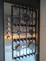 Gebruikt 5-pits gasfornuis - RVS inbouw kookplaat, Ophalen, Gebruikt, Inbouw, Gas