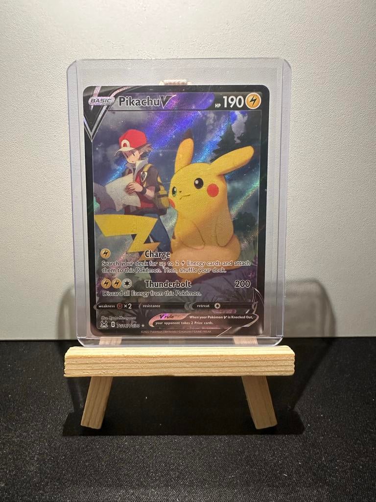 Pikachu V tg16/tg30, Ophalen of Verzenden, Gebruikt, Losse kaart, Foil