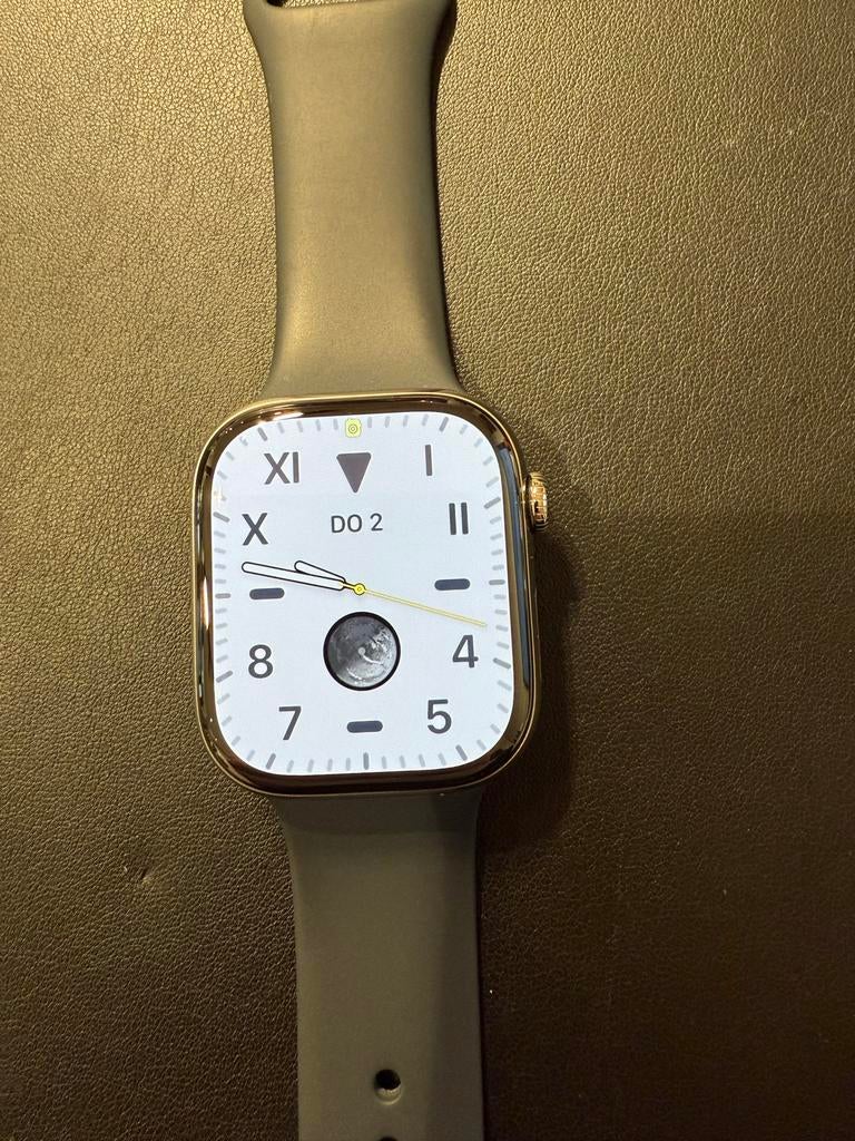 Apple Watch Series 10 Titanium Naturel 46MM Sportband Grijs, Sieraden, Tassen en Uiterlijk, Smartwatches, Afstand, Verzenden, IOS