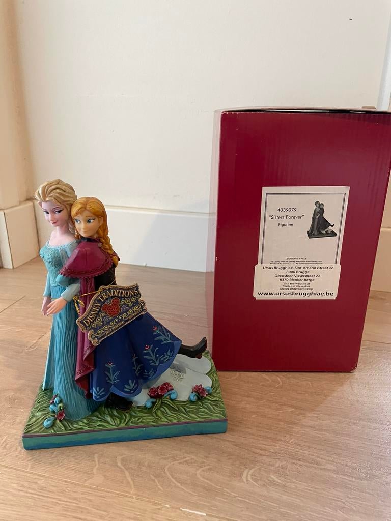 Jim Shore Disney Traditions Frozen Elsa Anna Sisters Forever, Ophalen of Verzenden, Leeuwenkoning of Jungle Boek, Zo goed als nieuw