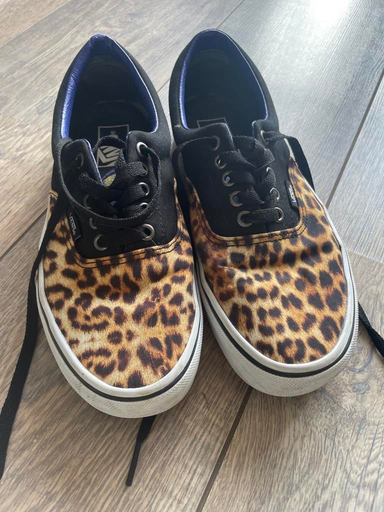 Vans sneakers met luipaardprint - Maat 40, Kleding | Dames, Schoenen, Zwart, Ophalen of Verzenden, Sneakers of Gympen, Gedragen