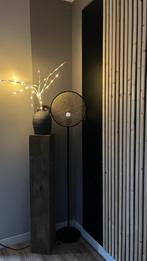 Stijlvolle Staande Lamp met Rotan Scherm, Ophalen, Gebruikt, Overige materialen, 100 tot 150 cm