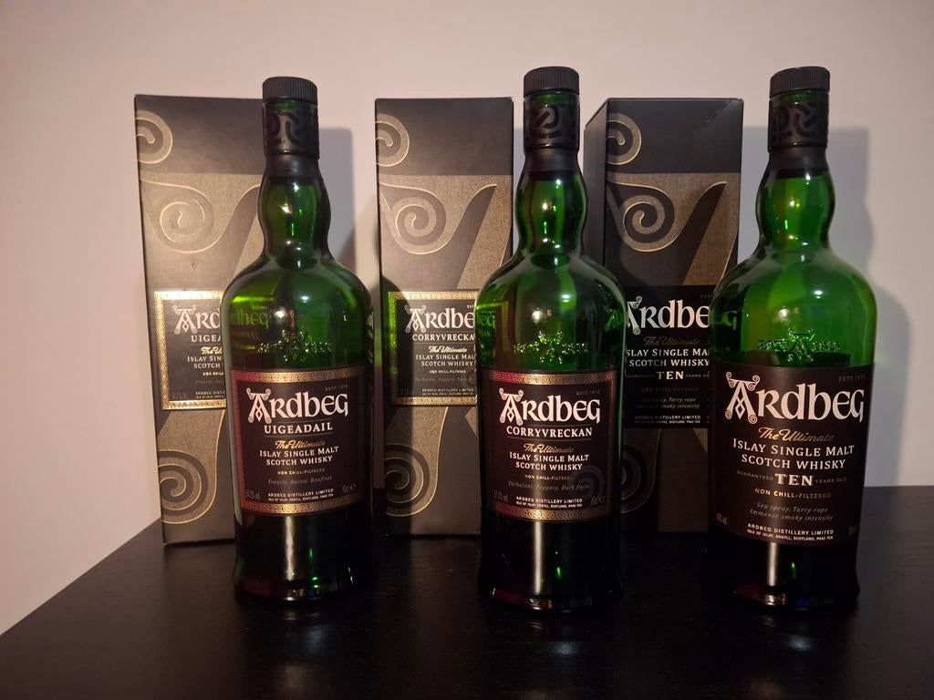 Ardbeg Whisky flessen, Lege fles, Ophalen of Verzenden, Overige typen