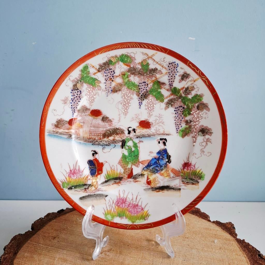 Japans porseleinen, prachtig bord, Ophalen of Verzenden