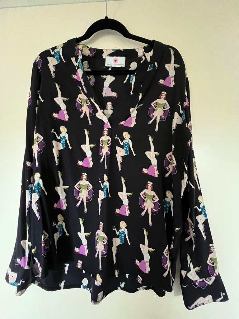 Zijde bloes van Herzen’s Angelegenheit maat 38 Nieuw, Kleding | Dames, Blouses en Tunieken, Verzenden, Nieuw, Maat 38/40 (M), Zwart