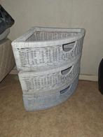 3 mandjes opstabelbaar GRATIS, Ophalen, Gebruikt, Mand, Riet
