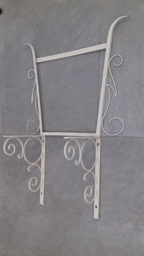 Retro kappers kaptafel van smeedijzer, Huis en Inrichting, Tafels | Kaptafels, Ophalen, Overige materialen, Gebruikt, 50 tot 100 cm