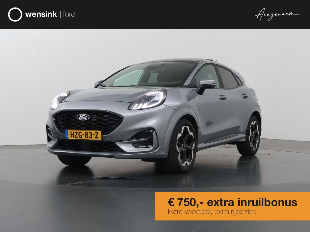 Ford Puma 1.0 EcoBoost Hybrid ST-Line X | Facelift | Trekhaa, Stof, Bedrijf, 3 cilinders, 170 pk