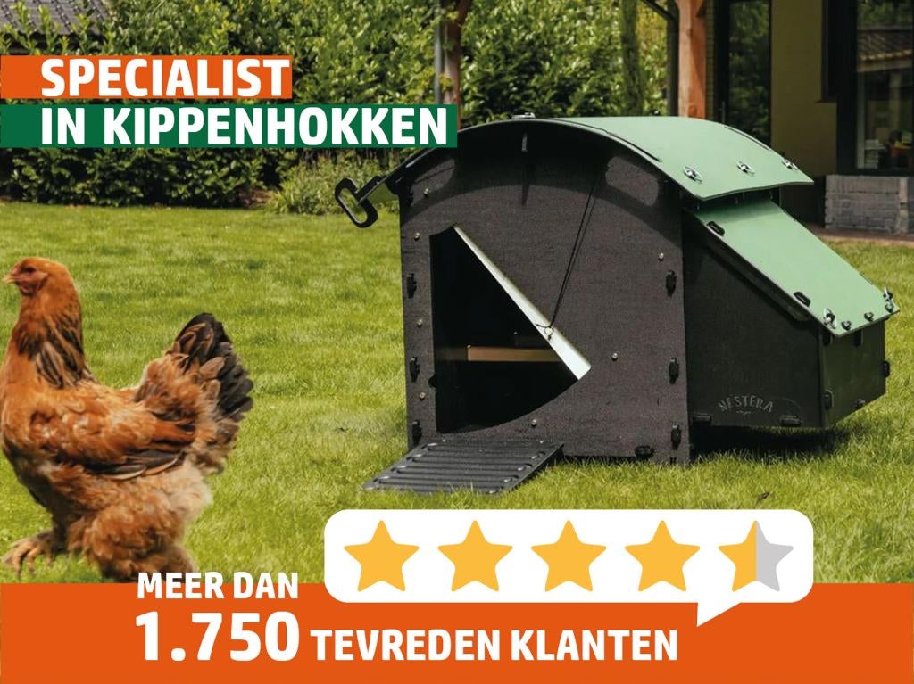 Kippenhok kunststof Nestera grondmodel M, Dieren en Toebehoren, Ophalen of Verzenden, Nieuw, Kippenhok of Kippenren