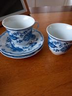 2 blauw  wit kop en schotels merk Thun  brocante, Antiek en Kunst, Ophalen of Verzenden
