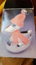 Verzilverde spaarpot  eend.geboorte cadeau nieuw, Ophalen of Verzenden, Nieuw, Steen, Aardewerk of Keramiek, Dier