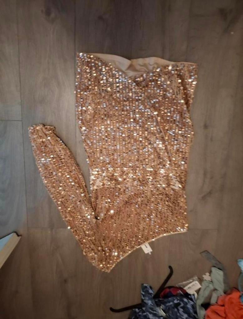 Nieuw pailet jurkje maat L merk cbr, Kleding | Dames, Jurken, Ophalen of Verzenden, Nieuw, Maat 38/40 (M)