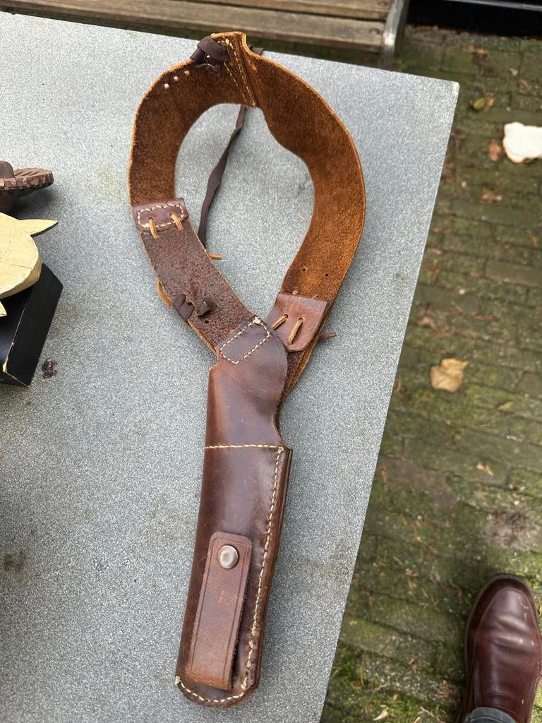 Leren pistool holster, Ophalen of Verzenden, Overige soorten, Overige gebieden, Overige typen