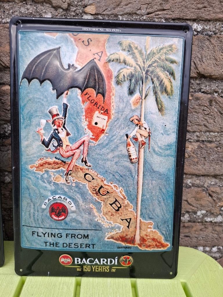 Reclamebord Bacardi, Verzamelen, Ophalen of Verzenden, Nieuw, Reclamebord