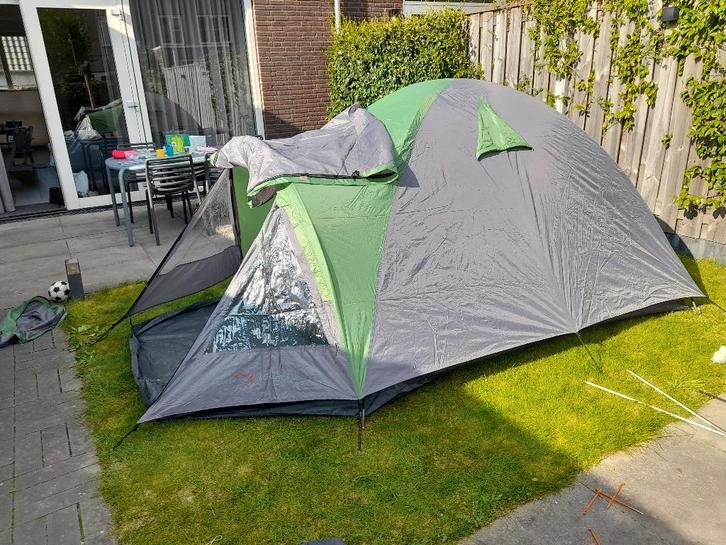 3 persoonstent Wildbeast groen/grijs, Caravans en Kamperen, Tenten, tot en met 3, Gebruikt, Ophalen