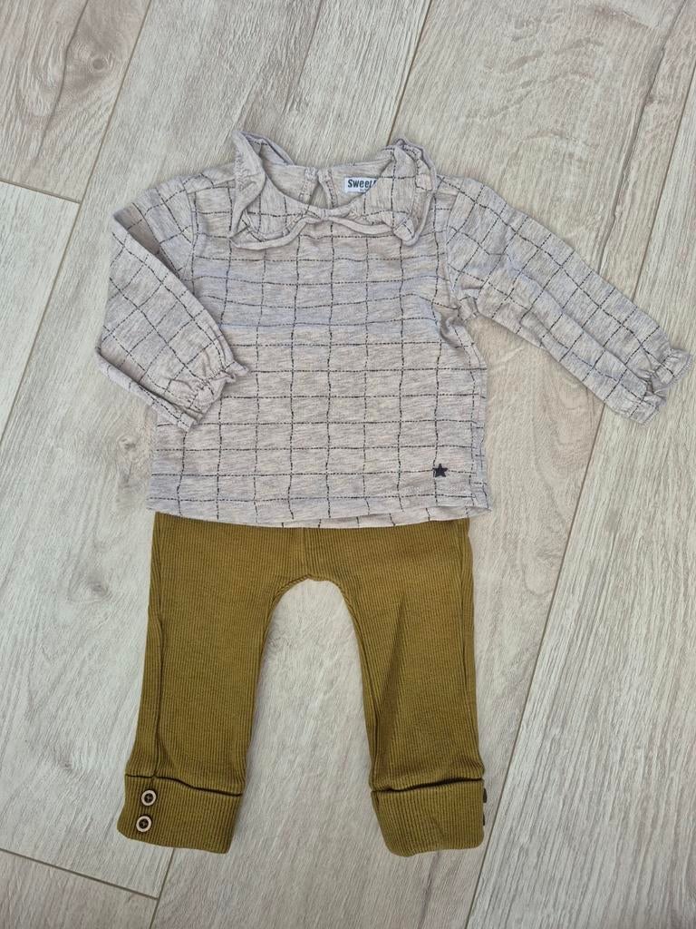 Setje maat 62, Kinderen en Baby's, Babykleding | Maat 62, Meisje, Ophalen of Verzenden, Zo goed als nieuw, Setje