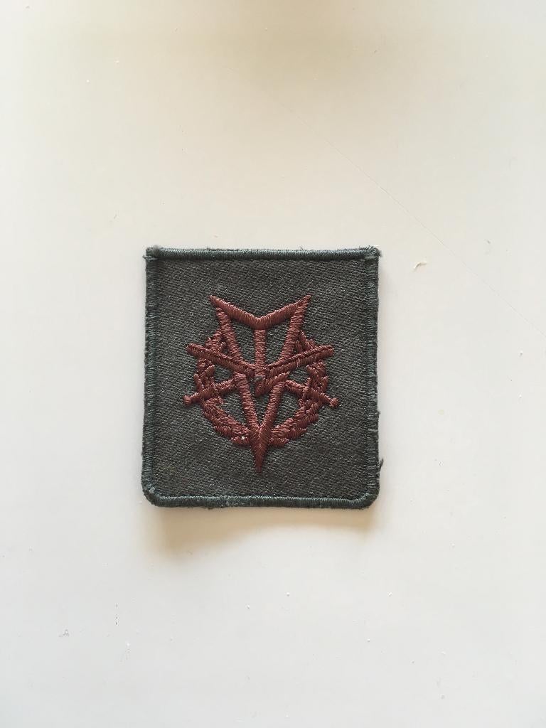 Borstembleem 5x5 landmacht MLV kleur, Verzenden, Landmacht, Nederland, Embleem of Badge
