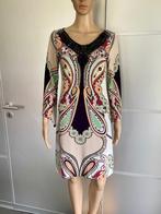 J353 Ana Alcazar maat 36=S jurk jurkje beige/zwart/groen, Kleding | Dames, Beige, Ophalen of Verzenden, Zo goed als nieuw, Knielengte