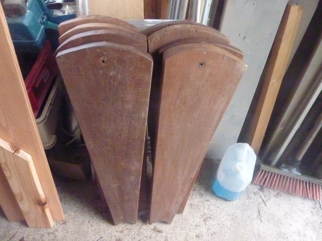 8 x merantie traptrede 80 cm lang 44 mm dik, Ophalen, Gebruikt, Minder dan 2 meter