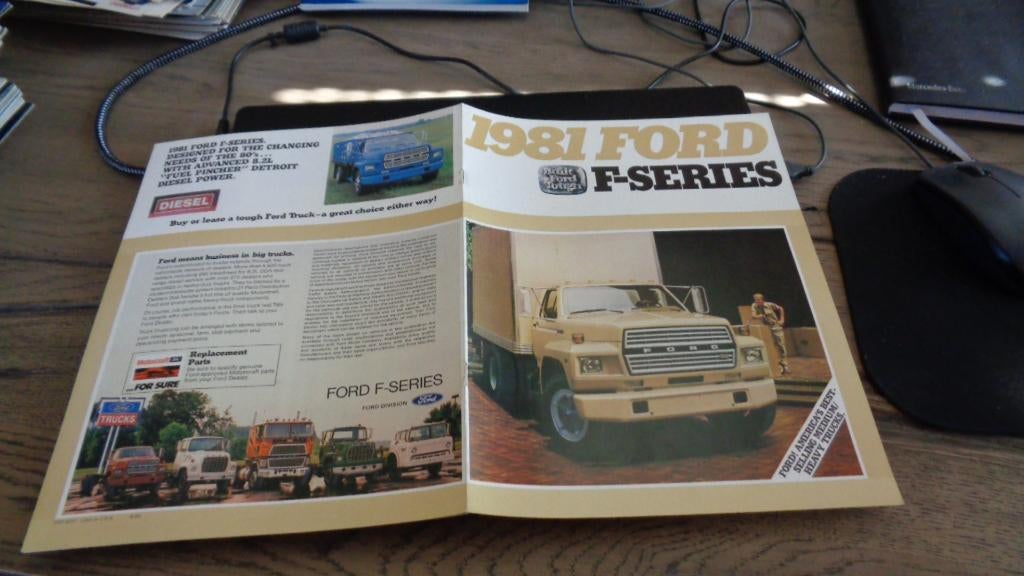 USA Folder  FORD  F - SERIES   1981, Verzenden, Zo goed als nieuw, Ford