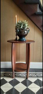 Retro vintage ronde bijzettafel wijntafel Amsterdamse School, Ophalen