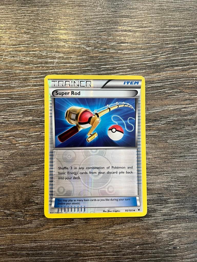 Super Rod NVI 95/101 reverse holo, Ophalen of Verzenden, Zo goed als nieuw
