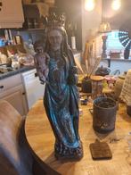 Oud Mariabeeld met kindje Jezus antiek, Ophalen of Verzenden
