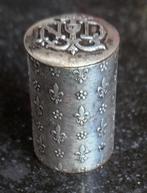 Verzilverd Frans pillendoosje - foudraaltje Reisheilige, Ophalen of Verzenden