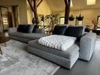 Minotti bank grijs met lounge deel, Ophalen, 250 tot 300 cm, Gebruikt, 100 tot 125 cm