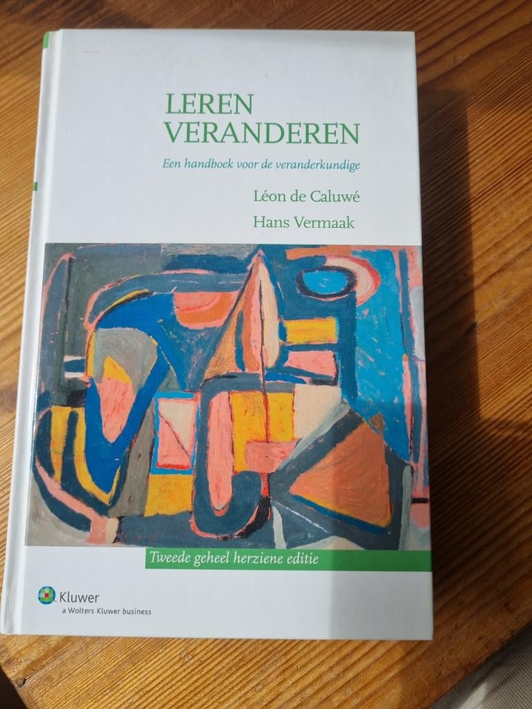 L. de Caluwe - Leren veranderen, Boeken, Ophalen of Verzenden, Zo goed als nieuw, L. de Caluwe; H. Vermaak, Sociale wetenschap