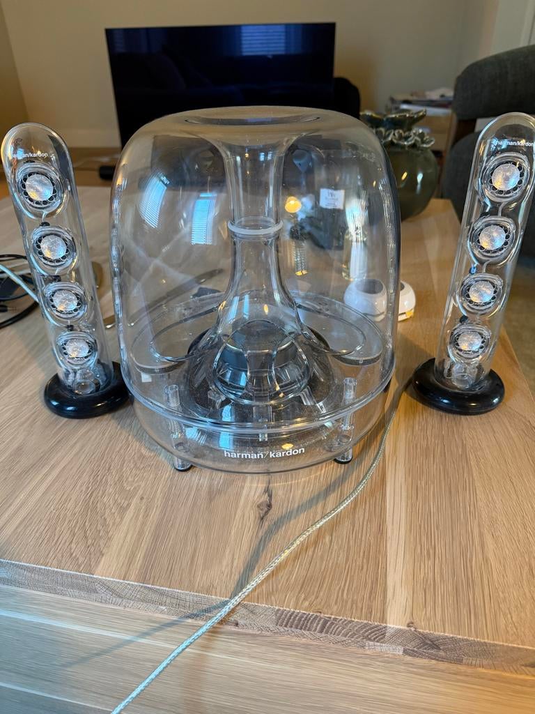 Harman Kardon SoundSticks III 2.1 speakerset, Subwoofer, Zo goed als nieuw, 60 tot 120 watt, Ophalen