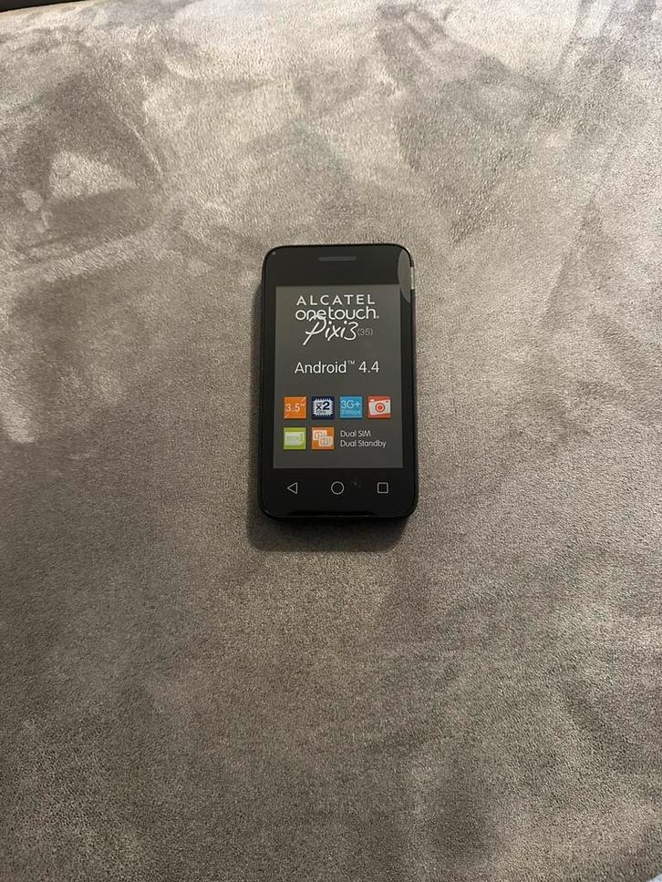 Alcatel OneTouch Pixi 3 (3.5) smartphone, Telecommunicatie, Mobiele telefoons | Apple iPhone, Zo goed als nieuw, Zwart, Ophalen