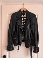 Reinders leren jas biker, Kleding | Dames, Jasjes, Kostuums en Pakken, Ophalen, Zo goed als nieuw, Zwart