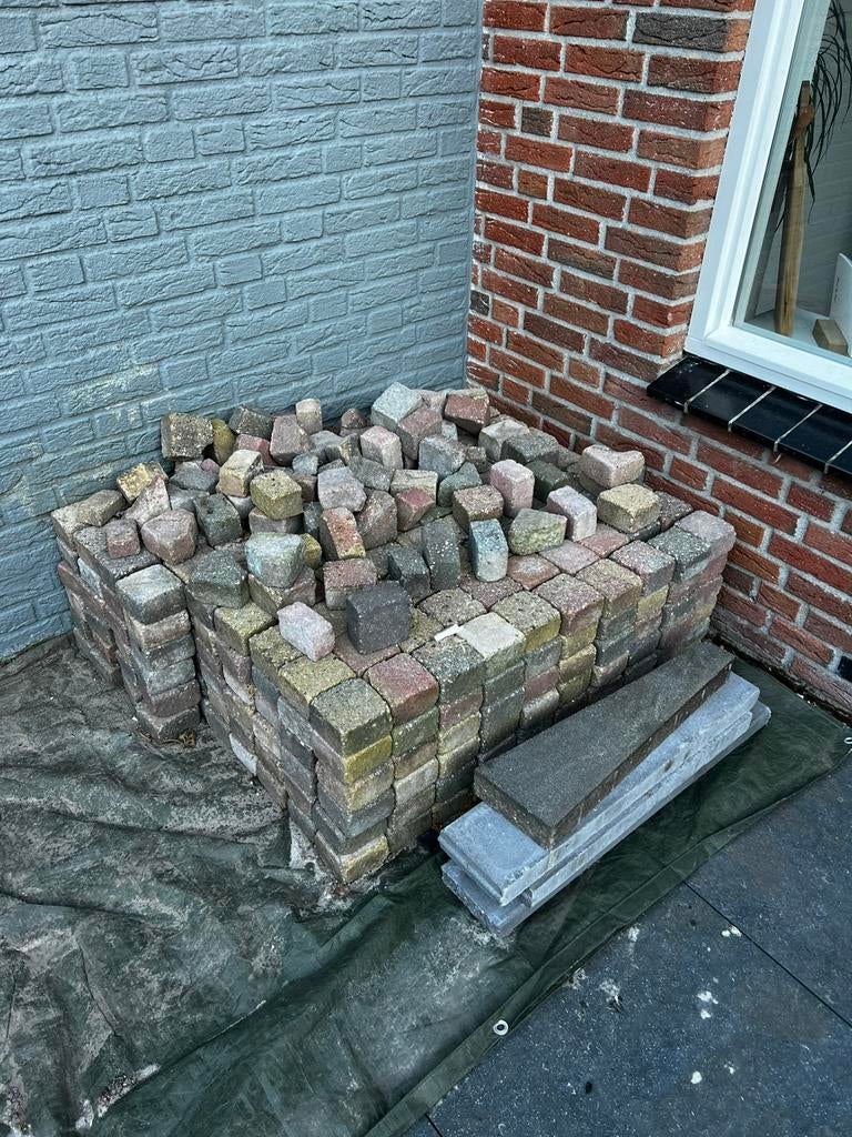 Cobblestones 6m2 10x10x6, Tuin en Terras, Grind, Keien en Split, Ophalen, Gebruikt