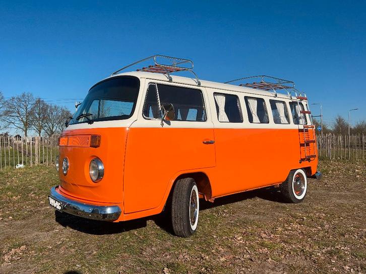 Volkswagen T2 Camper Oranje, Auto's, Volkswagen, Particulier, Overige modellen, Benzine, Geïmporteerd, Overige kleuren