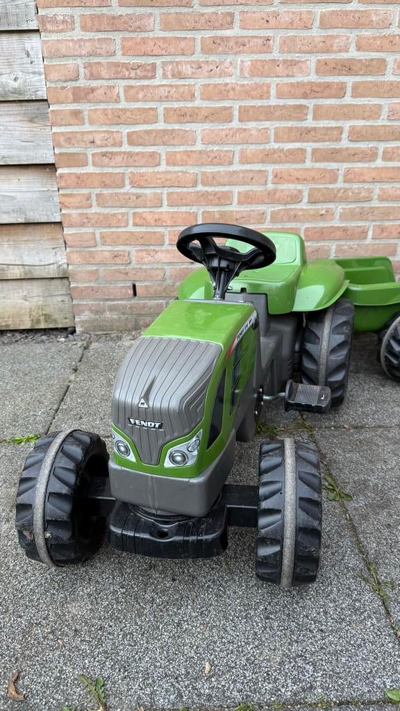 Rolly Toys Trap Trekker Fendt 516 met aanhanger, Ophalen, Gebruikt, Trapvoertuig