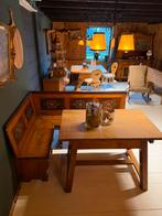 Oostenrijkse eethoek | Alpen Stube set | Vintage hoekbank, Antiek en Kunst, Curiosa en Brocante, Ophalen