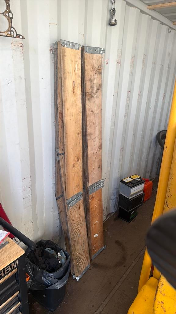4x europallet randen, Ophalen, Minder dan 25 mm, Zo goed als nieuw, Pallet