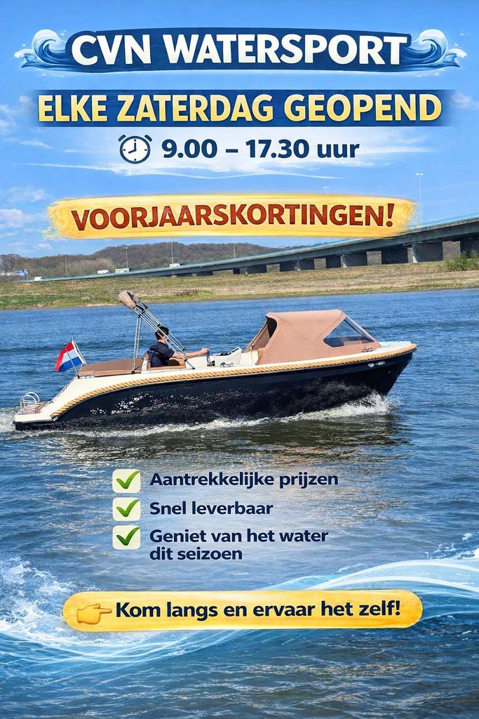 Sloepen, Tenders, Speedboten & consoleboten zaterdag geopend, Ophalen, 10 tot 30 pk, 6 meter of meer, Zo goed als nieuw