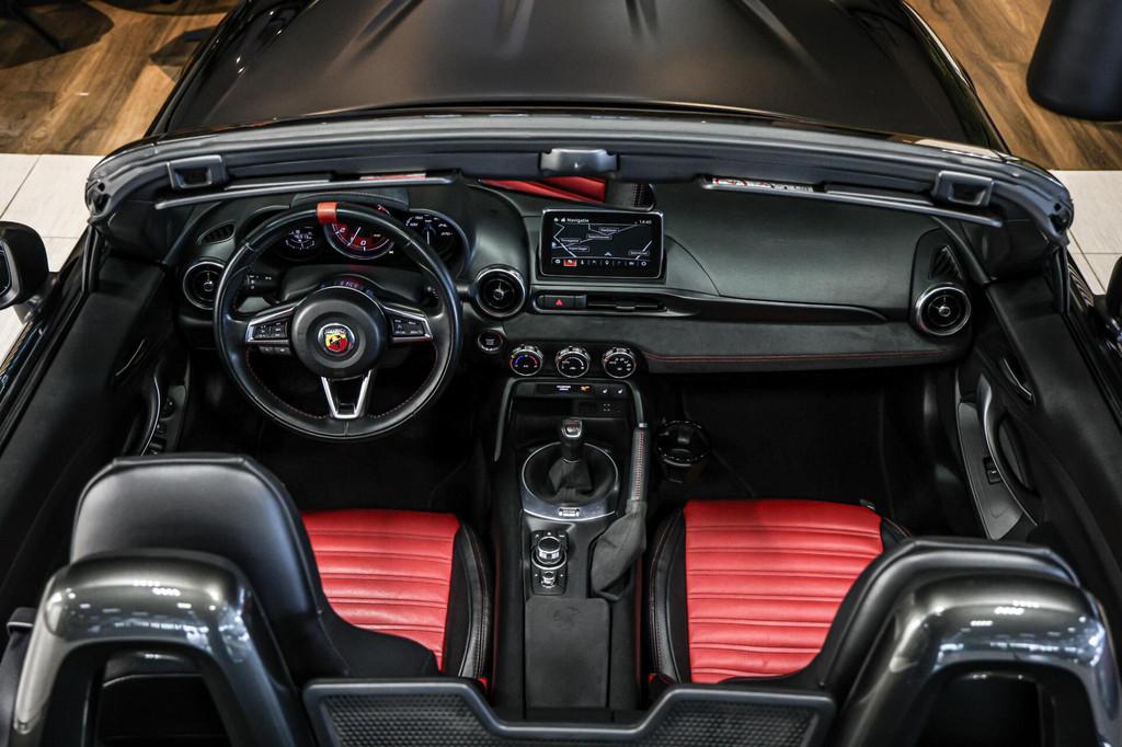 Fiat 124 Spider 1.4 MultiAir Turbo Abarth|LED|Leder|Bose|Com, Achterwielaandrijving, 4 cilinders, Zwart, Leder