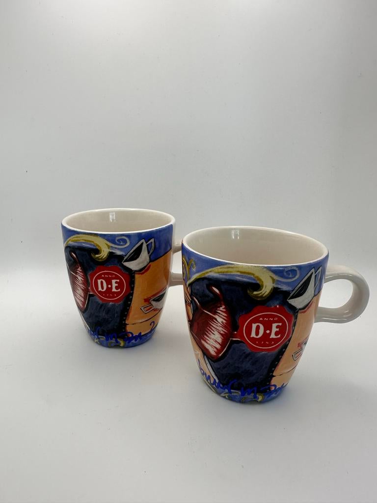Douwe Egberts koffiemokken - Selwyn Senator design, Ophalen of Verzenden, Zo goed als nieuw