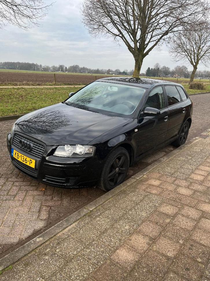 Audi A3 1.6 Sportback 75KW 2008 Zwart, Auto's, Audi, Particulier, A3, Benzine, D, Hatchback, Handgeschakeld, Geïmporteerd, Zwart