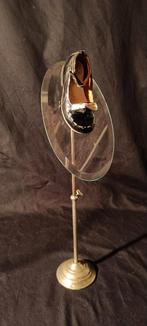 Antieke etalage standaard van geslepen glas, Ophalen of Verzenden