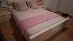 2 persoons bed, wit 1.60 x 2.00 m, Ophalen of Verzenden, Gebruikt, Tweepersoons